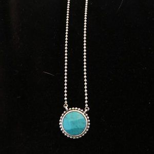 Turquoise Circle Necklace